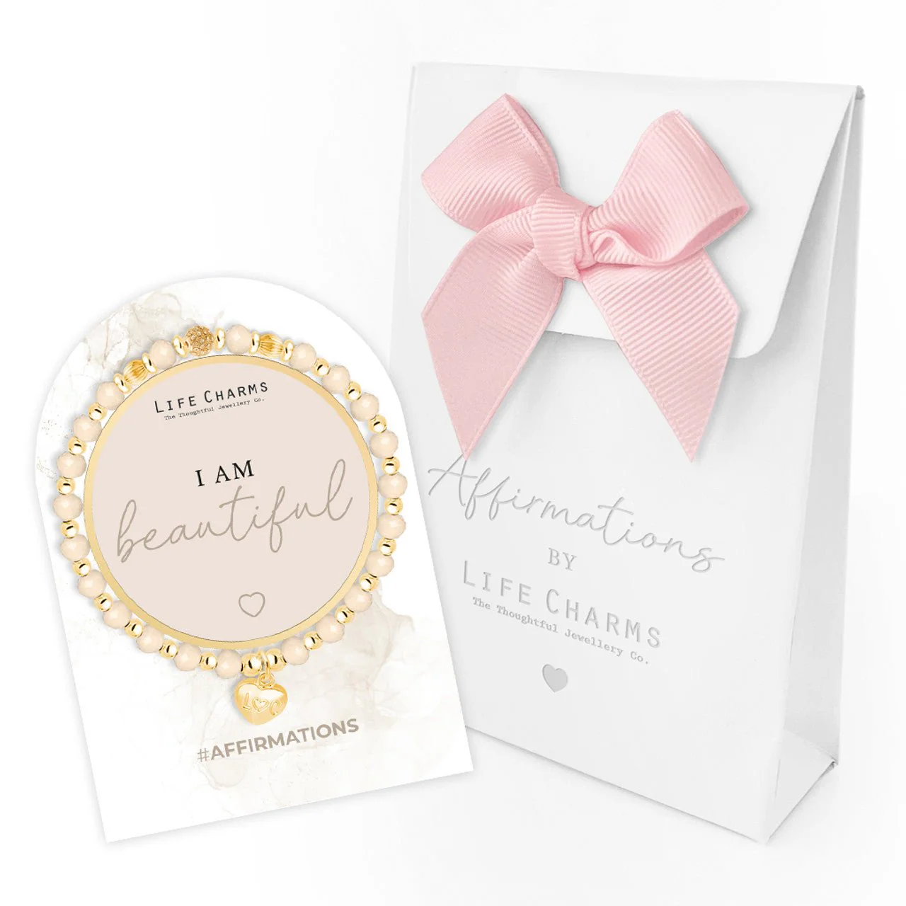 Affirmation Bracelet - I Am Beautiful - Image 3