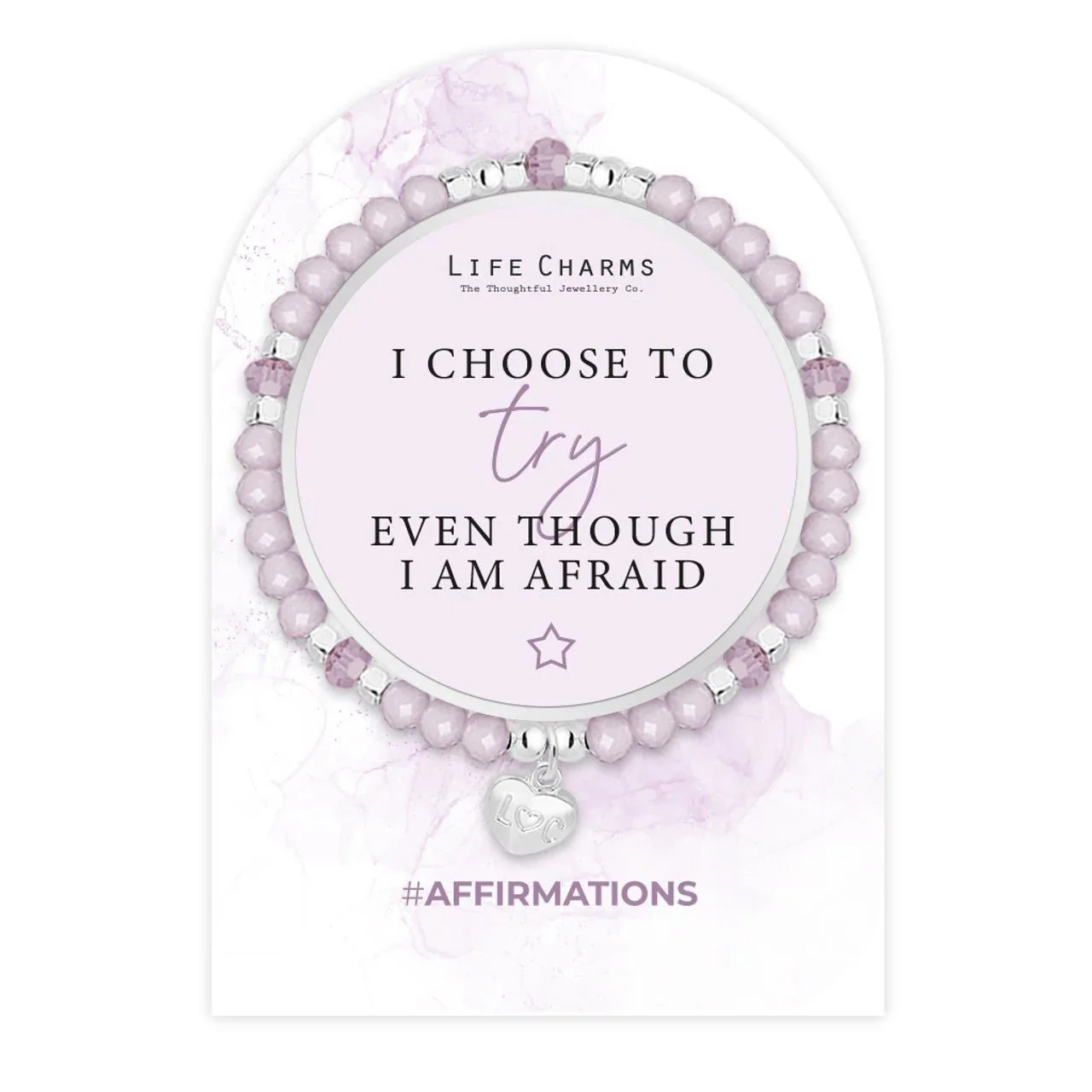 Life Charms Affirmation Bracelet β I Choose to Try