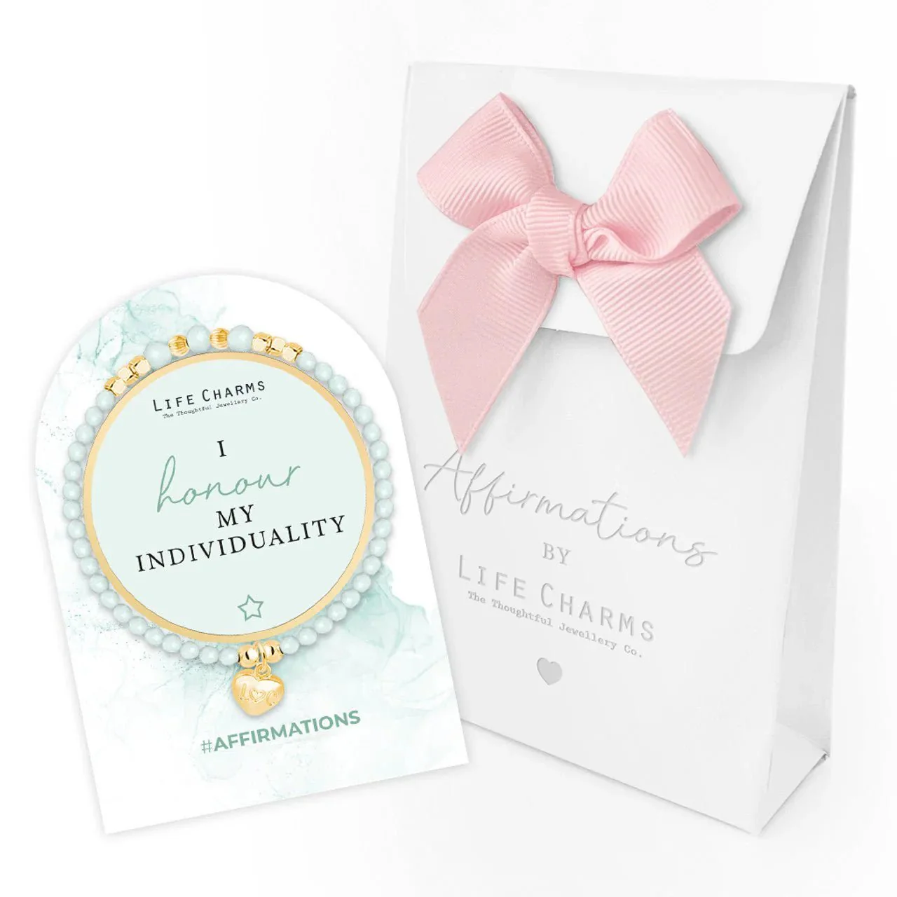 Life Charms Affirmation Bracelet – Honour My Individuality - Image 3