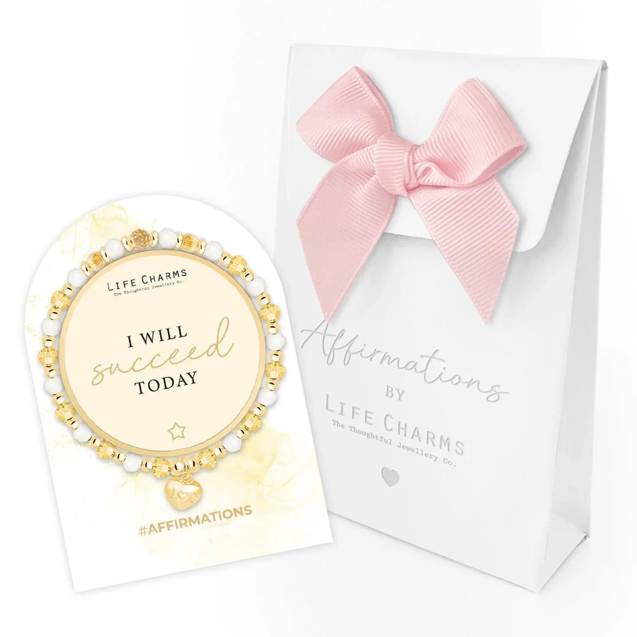 Life Charms Affirmation Bracelet β I Will Succeed Today - Image 3