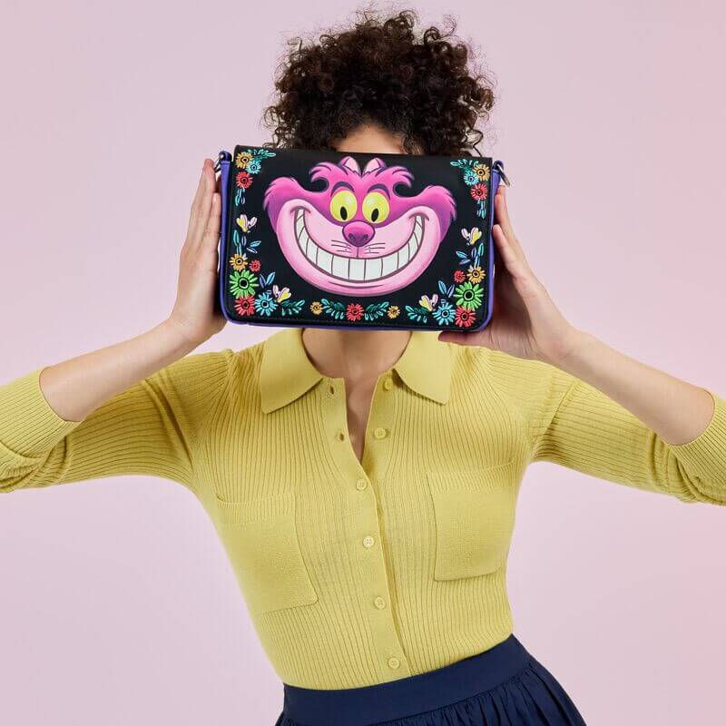 Loungefly Alice in Wonderland Cheshire Cat Tulgey Wood Crossbody Bag - Image 6