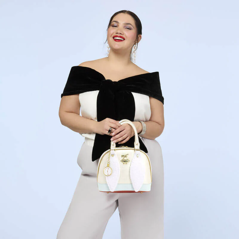 Loungefly Alice in Wonderland White Rabbit Handbag - Image 6