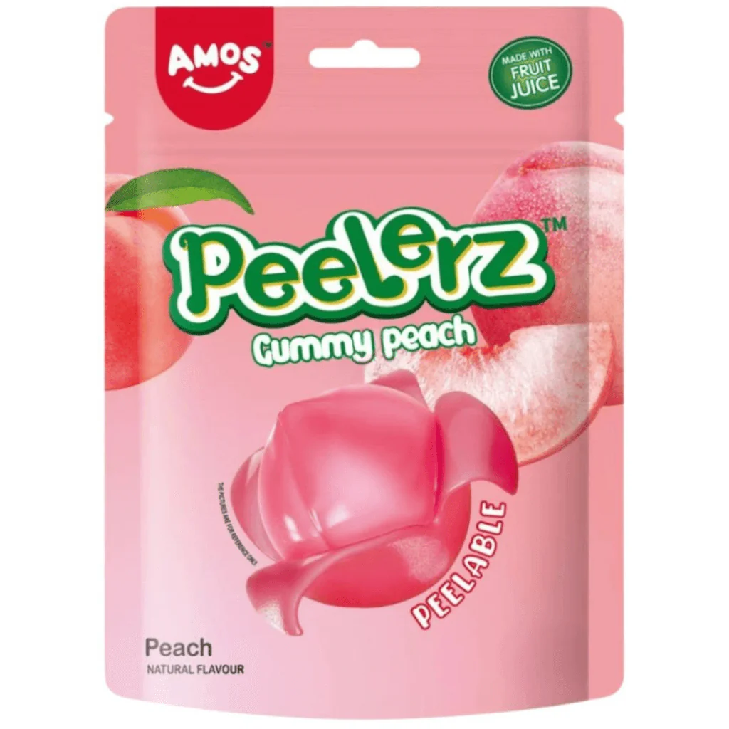 Amos Peelerz Gummy Peach 40g