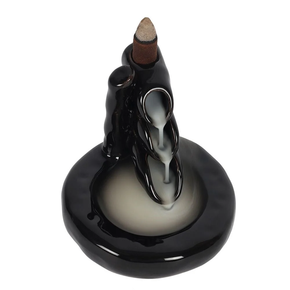 Bamboo Waterfall Backflow Incense Burner - Image 2