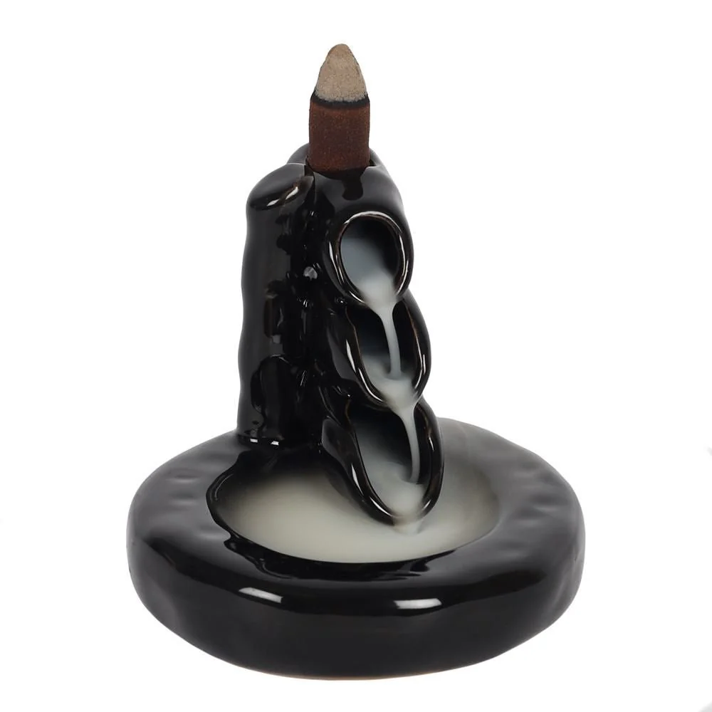 Bamboo Waterfall Backflow Incense Burner - Image 3