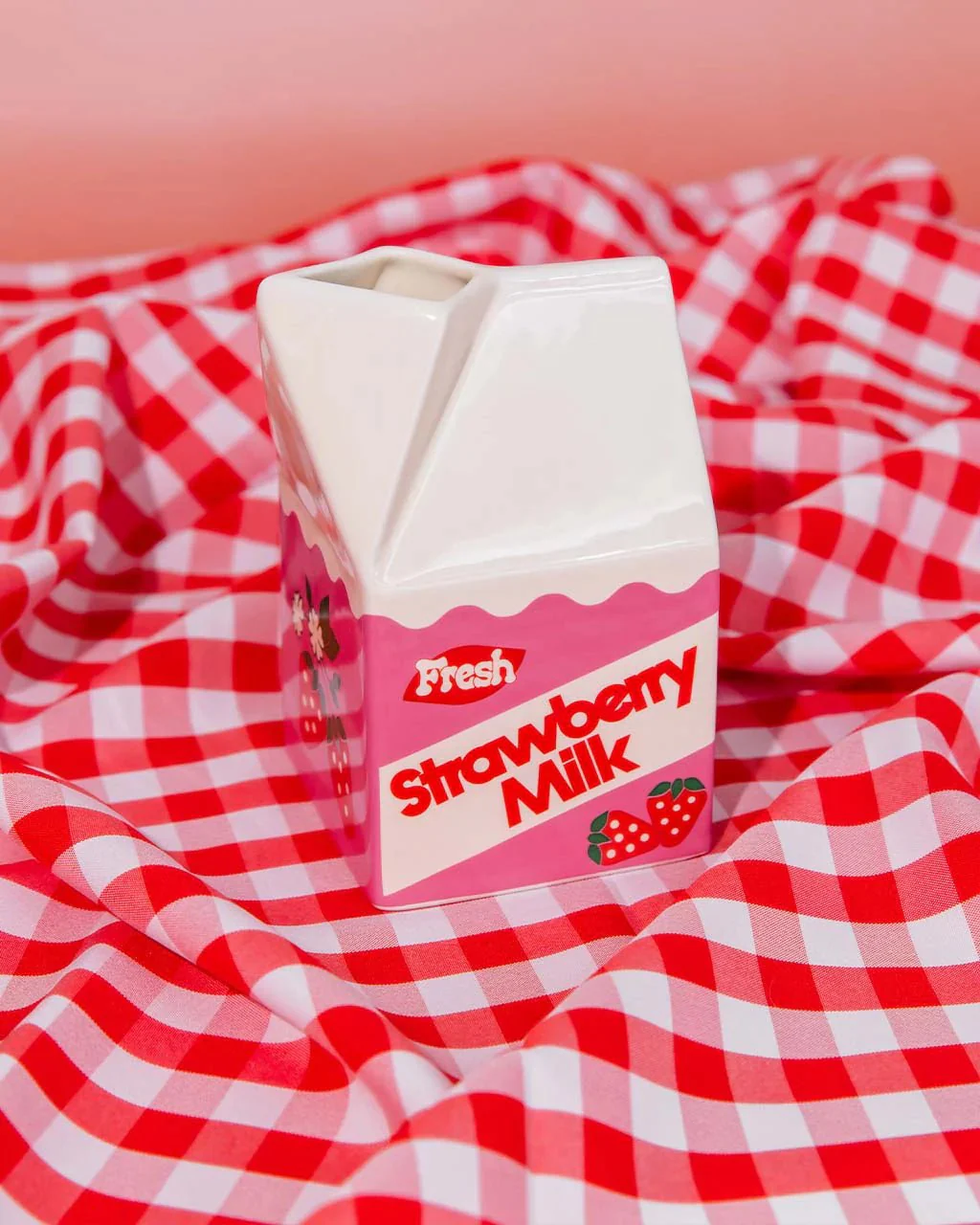 ban.do Strawberry Milk Carton Vase - Image 4