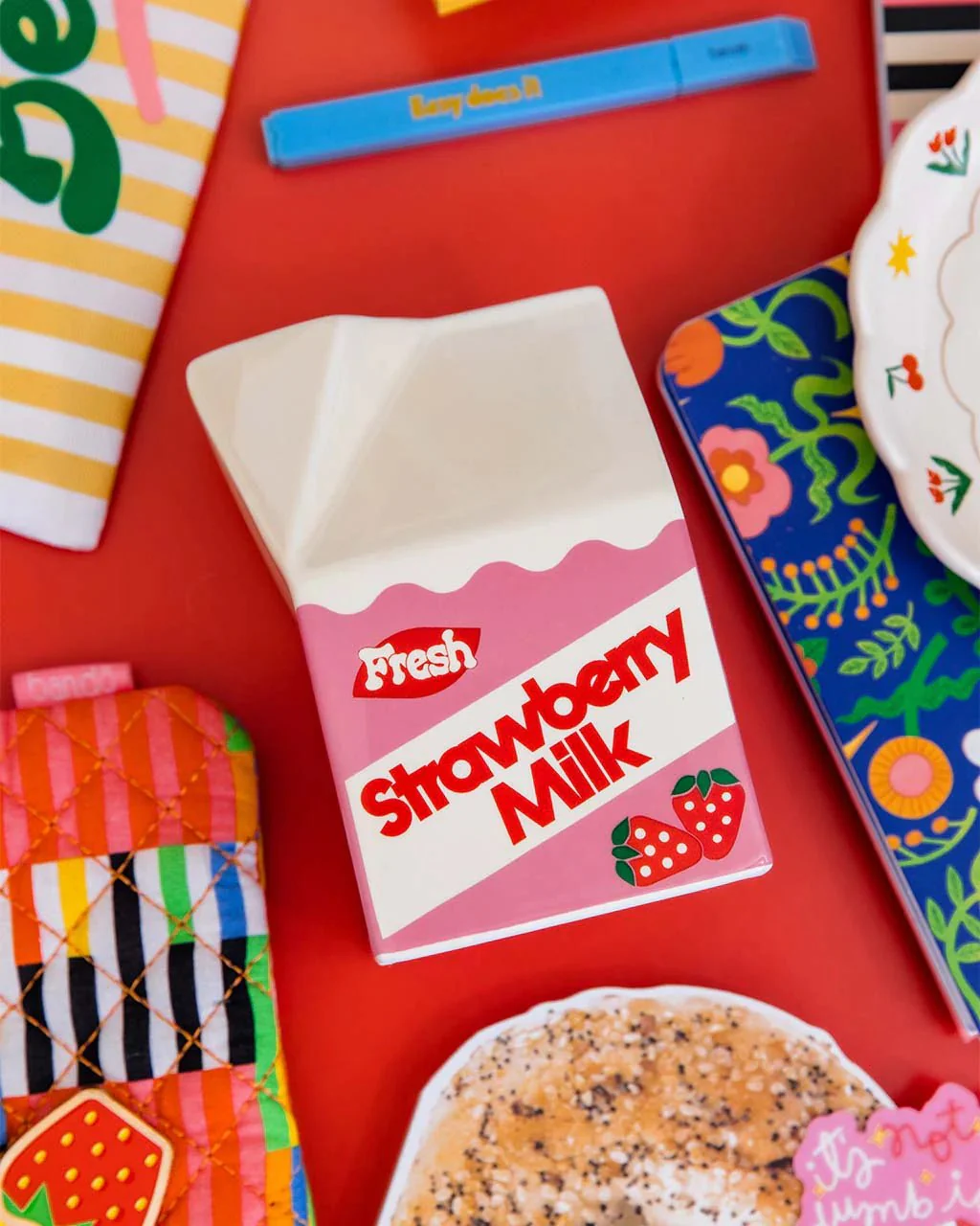 ban.do Strawberry Milk Carton Vase - Image 5
