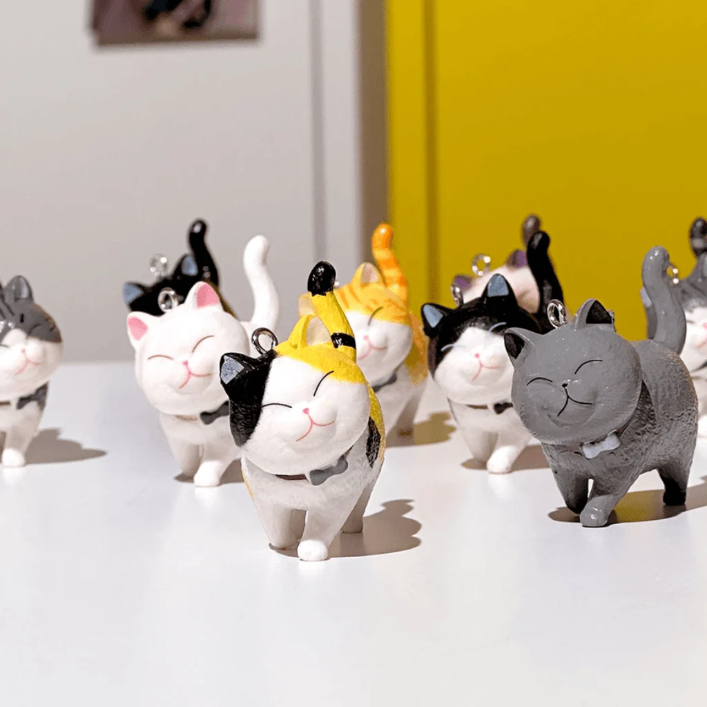 Best Friend Cat Figure Collectable Keyring Blind Box - Image 2