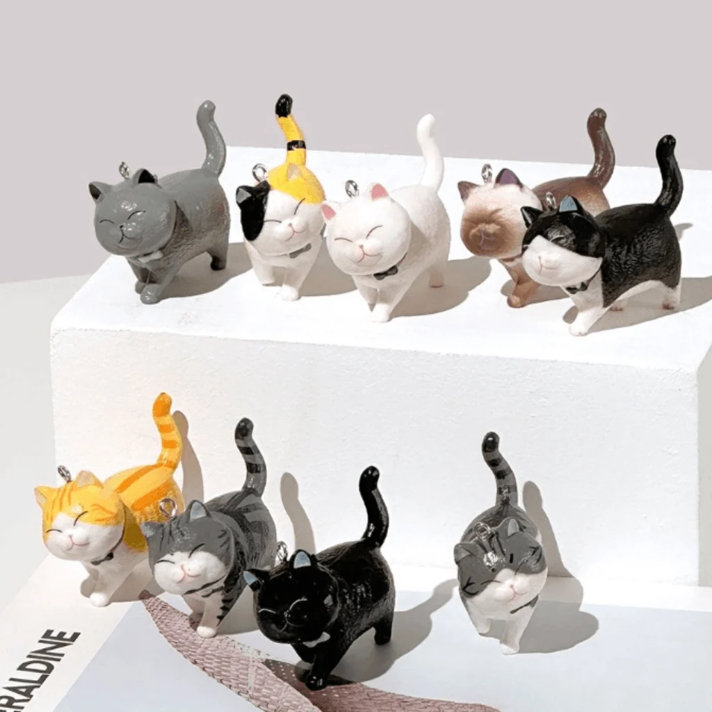 Best Friend Cat Figure Collectable Keyring Blind Box - Image 3