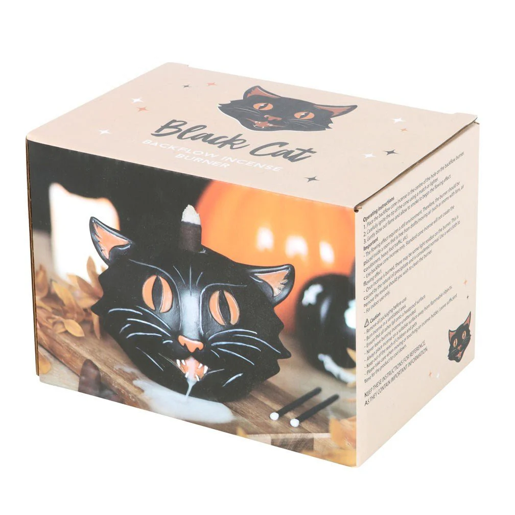 Black Cat Backflow Incense Burner - Image 5