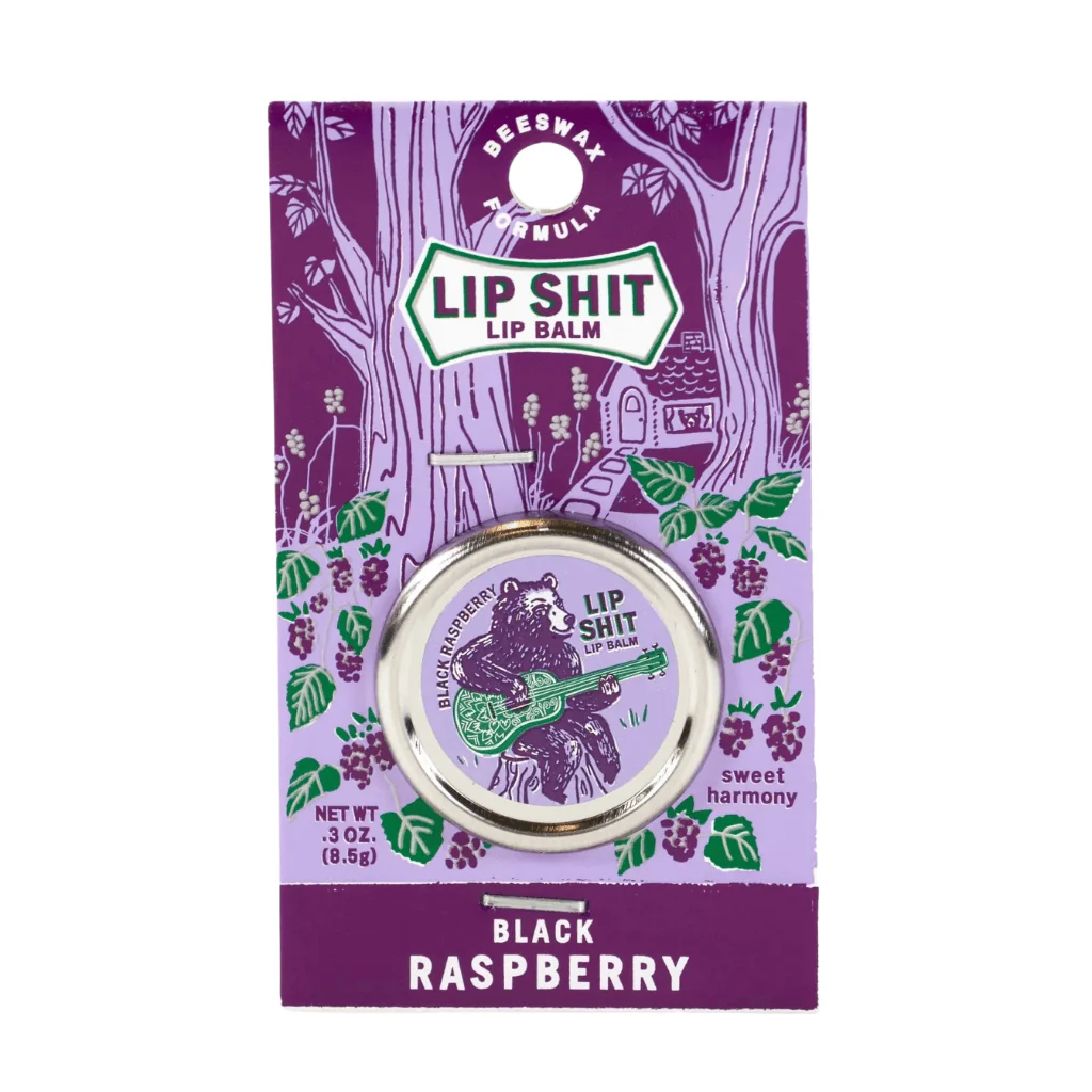 Blue Q Lip Shit Lip Balm β Black Raspberry