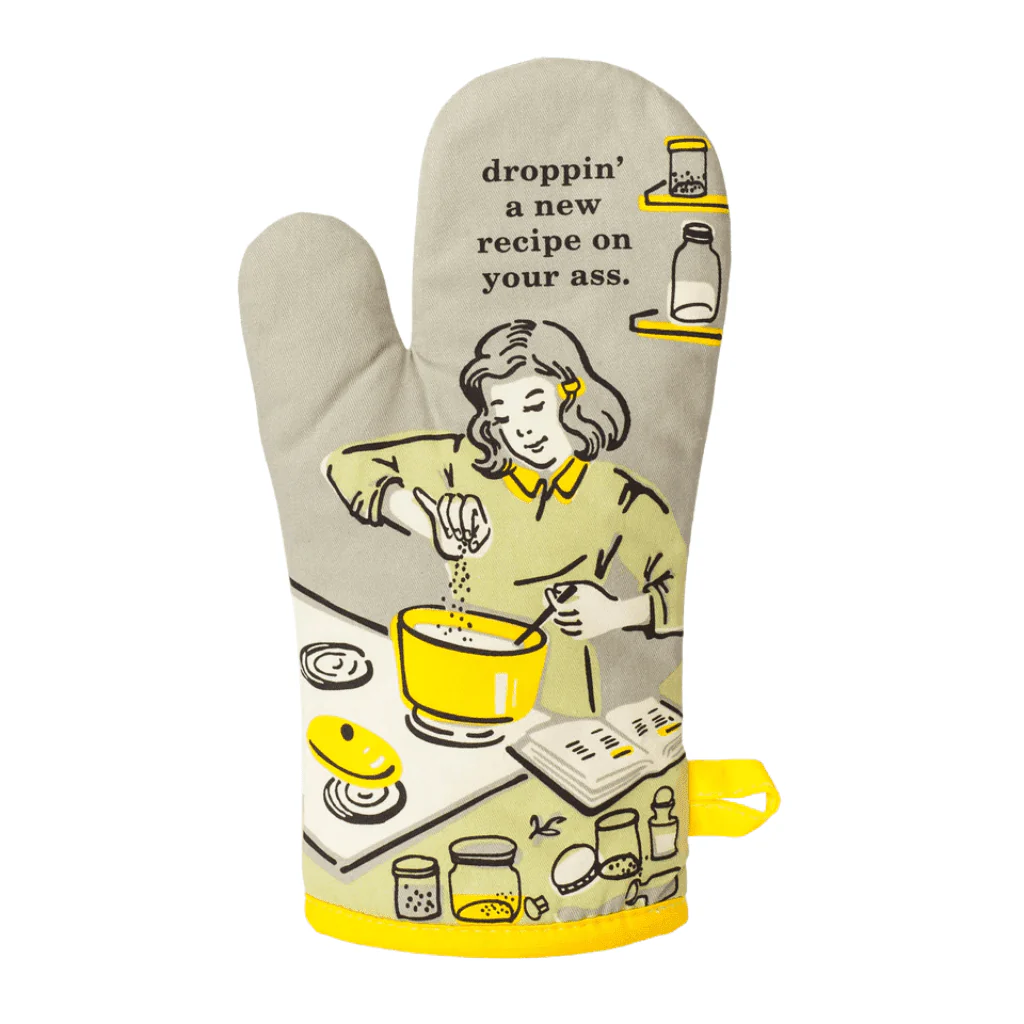Blue Q Oven Mitt - Droppin’ A New Recipe On Your Ass