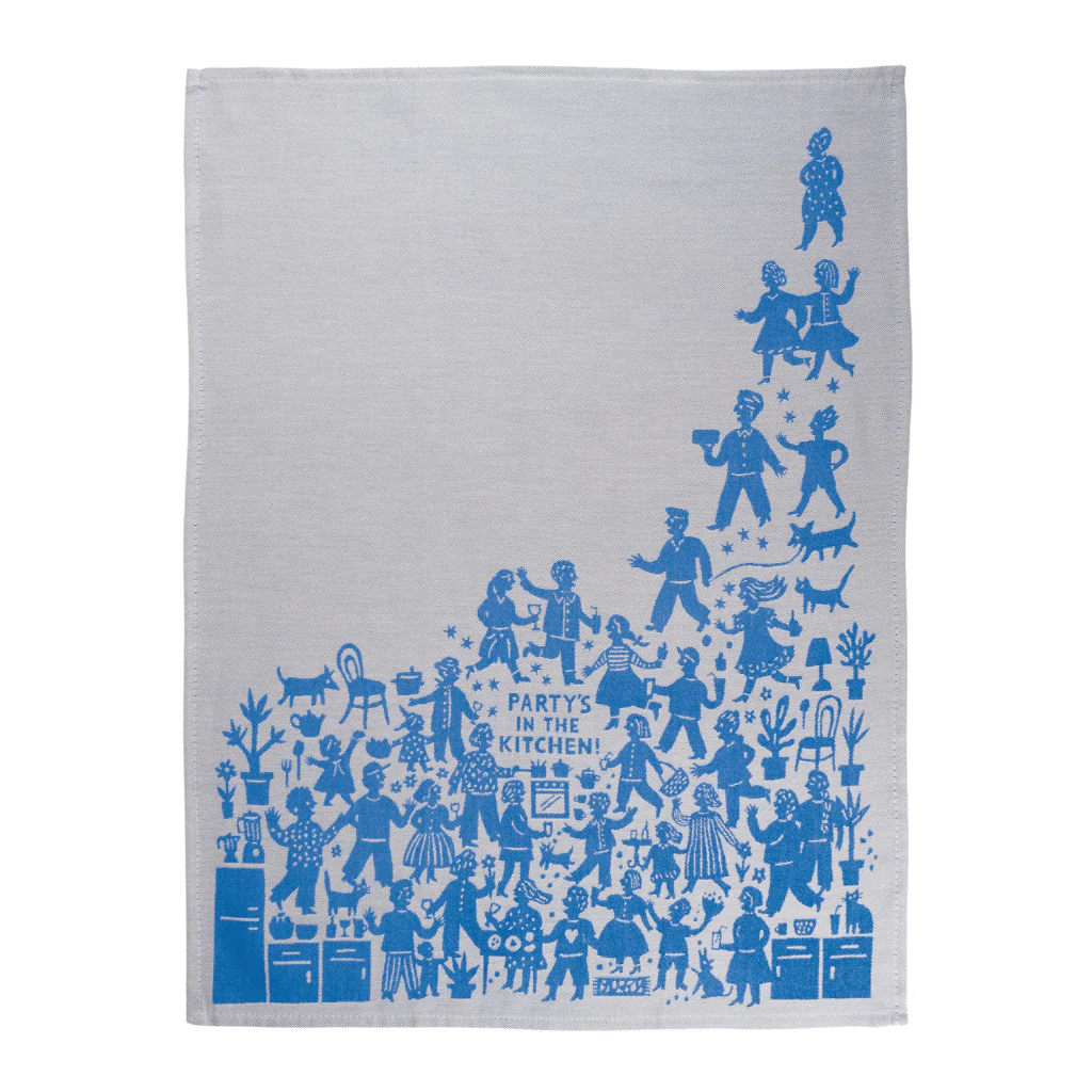 Blue Q - Party’s In The Kitchen Tea Towel - Image 2