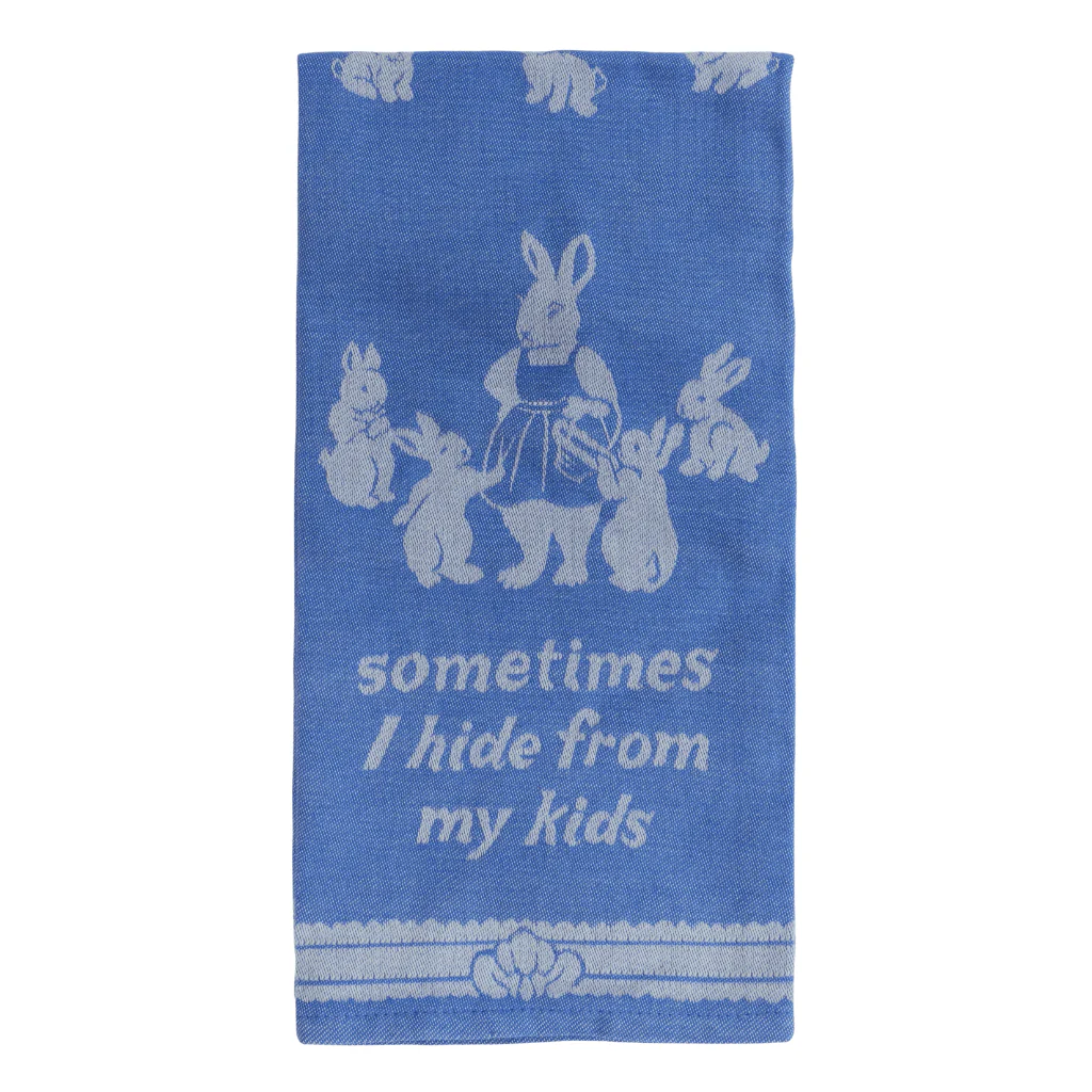 Blue Q - Sometimes I Hide From My Kids Tea Towel