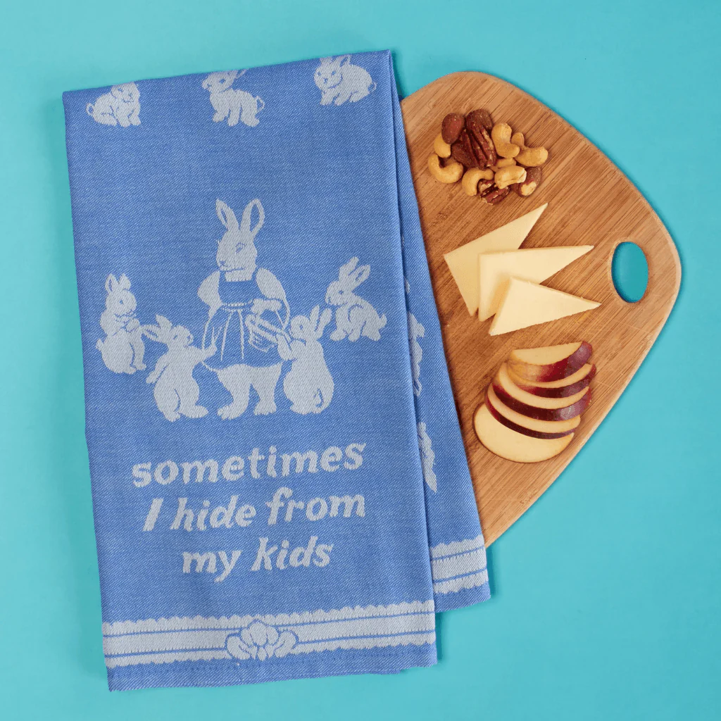 Blue Q - Sometimes I Hide From My Kids Tea Towel - Image 3