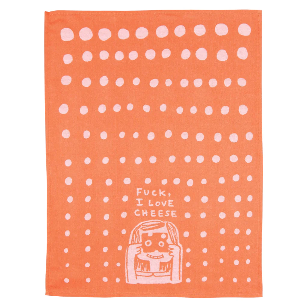 Blue Q Tea Towel – Fuck, I Love Cheese - Image 2
