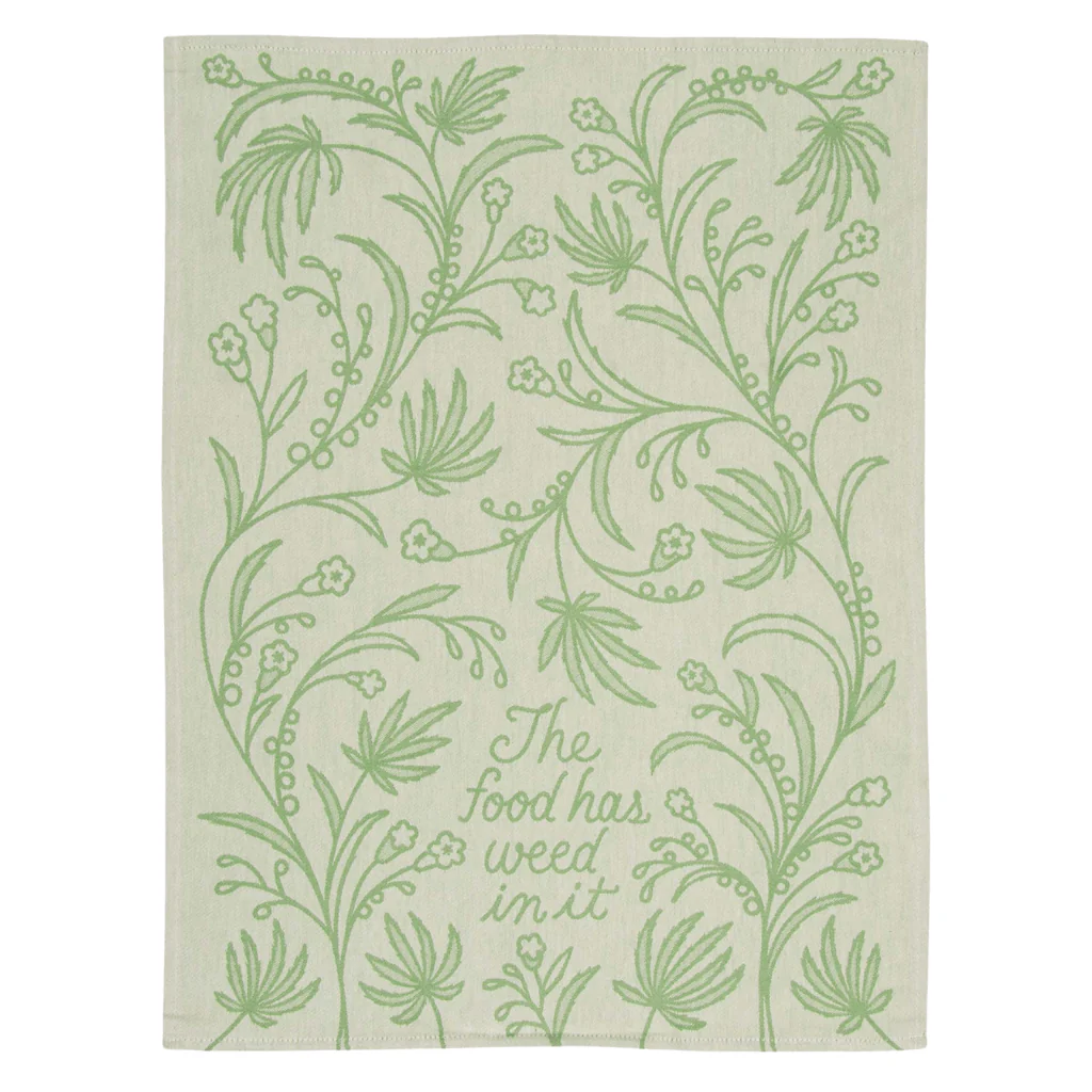 Blue Q - The Food Has Weed In It Tea Towel - Image 2