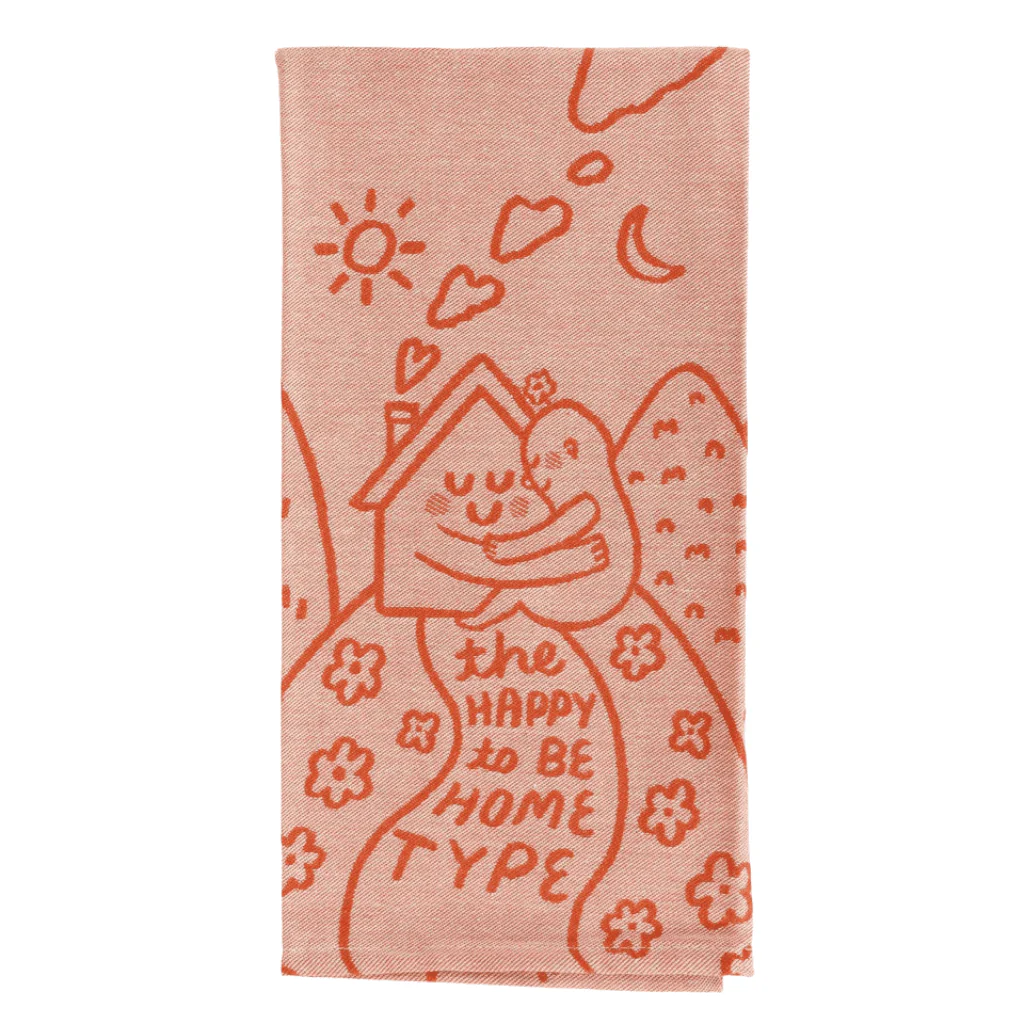 Blue Q - The Happy To Be Home Type Tea Towel