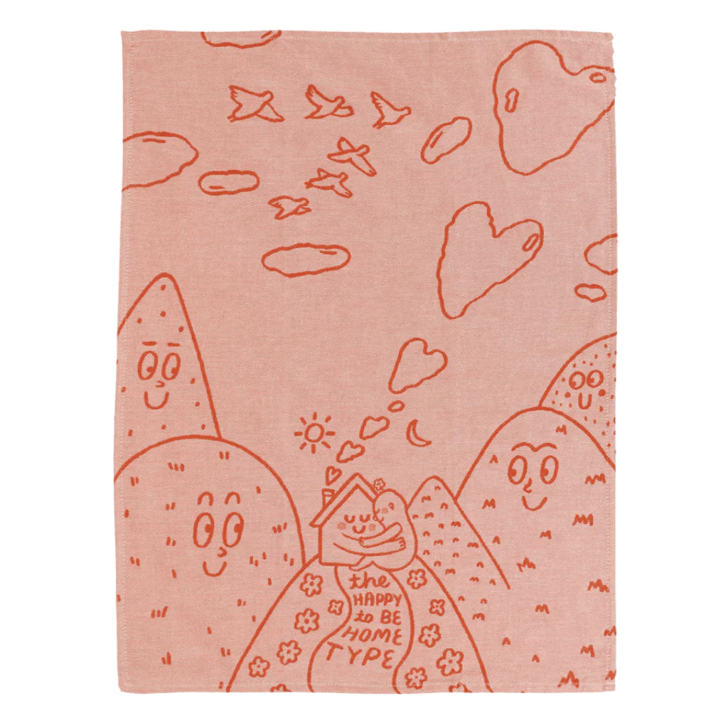 Blue Q - The Happy To Be Home Type Tea Towel - Image 2