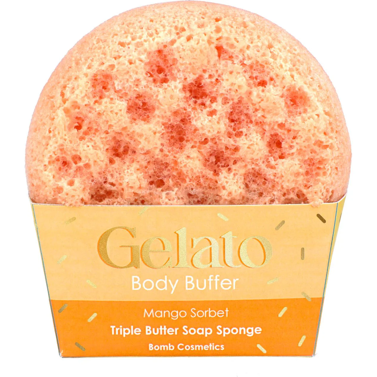 Mango Sorbet Gelato Body Buffer ā Soap Inside Loofah Sponge - Image 2