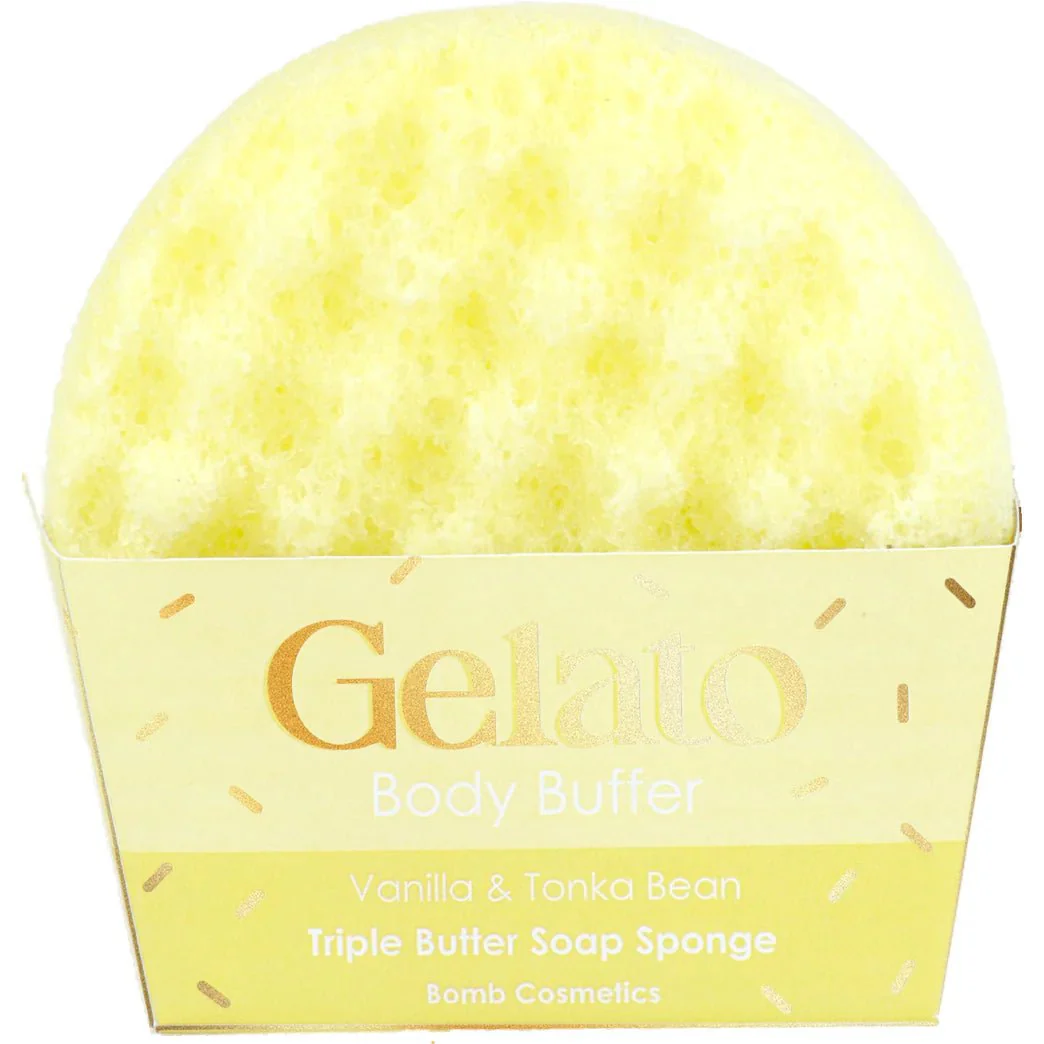 Vanilla & Tonka Bean Gelato Body Buffer β Soap Inside Loofah Sponge - Image 2