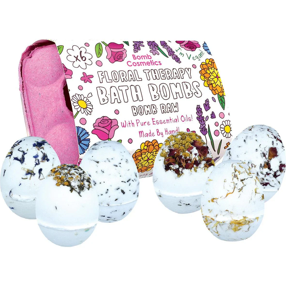 Bomb Cosmetics Raw Floral Therapy Bath Bombs