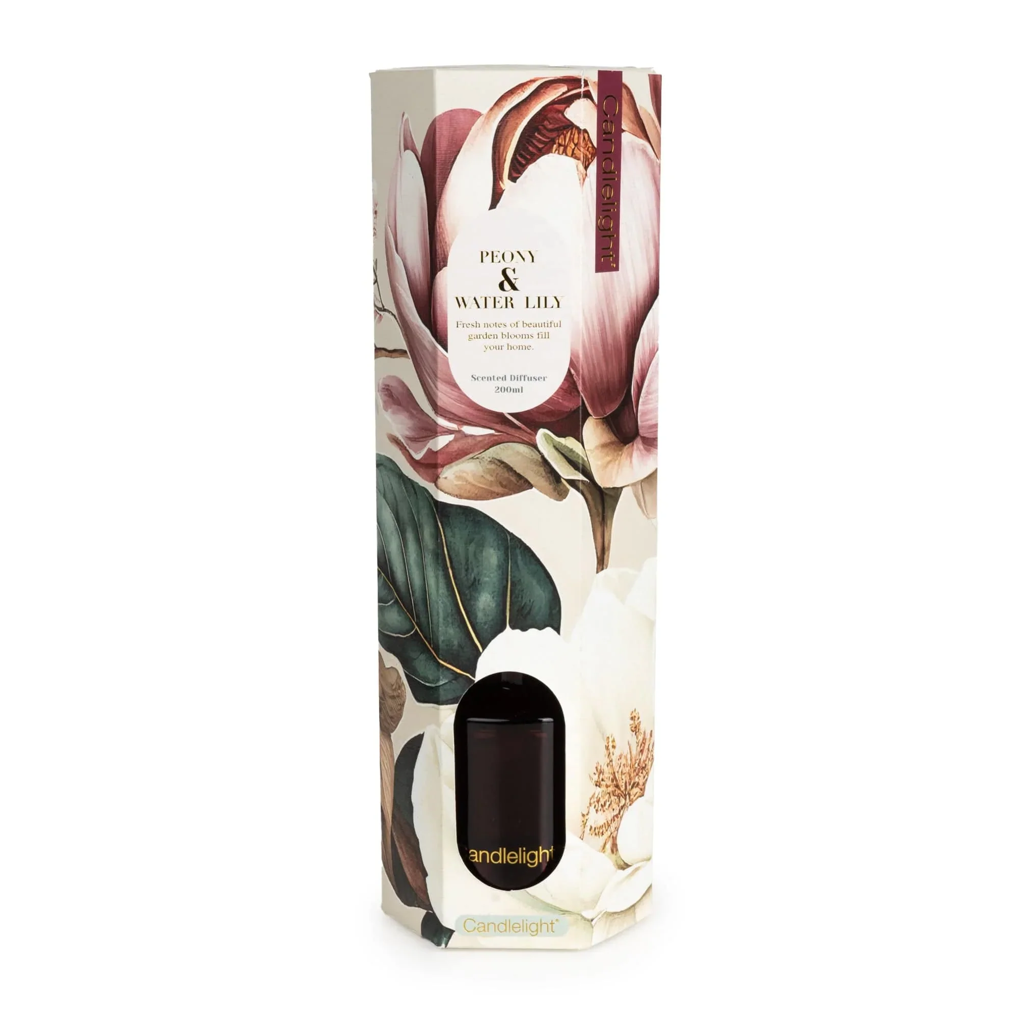 Candlelight 200ml Reed Diffuser – Peony & Water Lily - Image 2