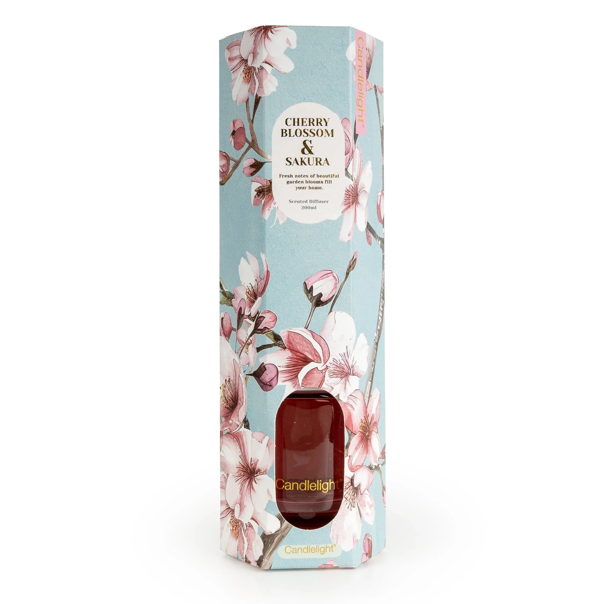 Candlelight Cherry Blossom & Sakura 200ml Reed Diffuser - Image 2