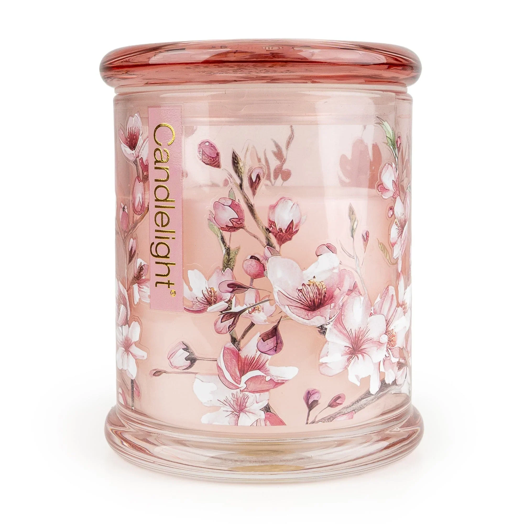 Candlelight Large Glass Lidded Jar Candle – Cherry Blossom & Sakura