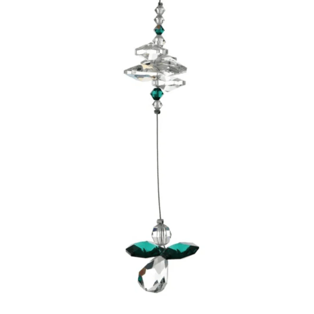 Wild Things Emerald Guardian Angel Crystal Cascade β May Birthstone