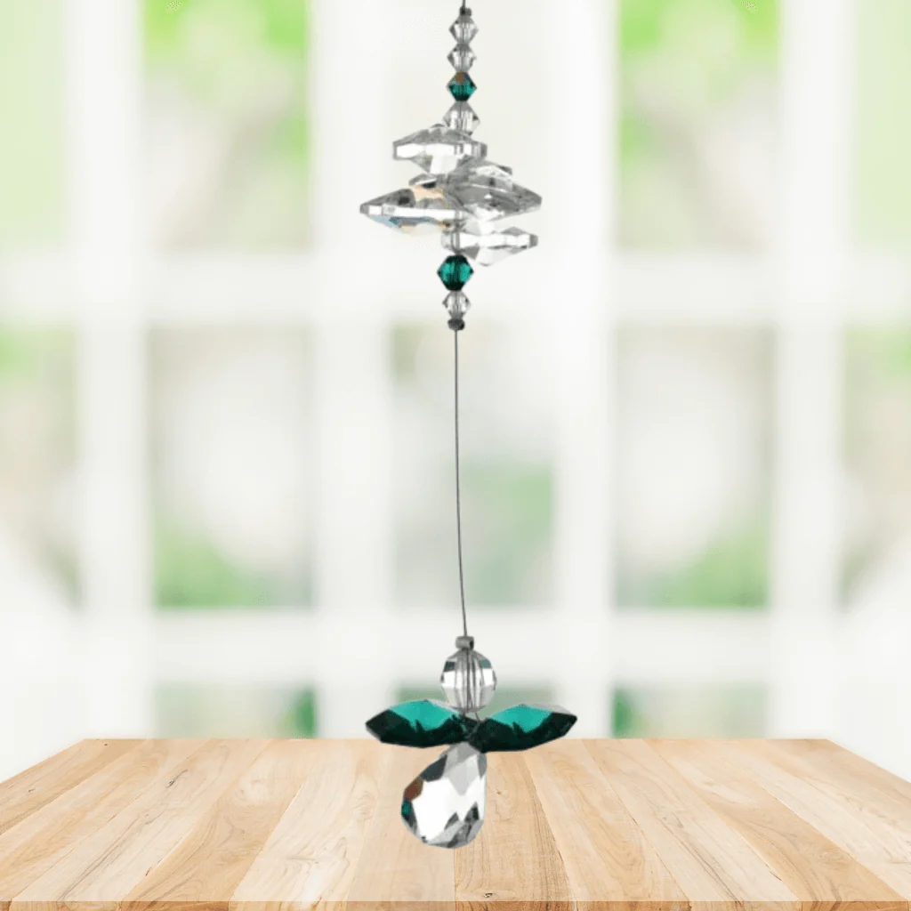 Wild Things Emerald Guardian Angel Crystal Cascade β May Birthstone - Image 2