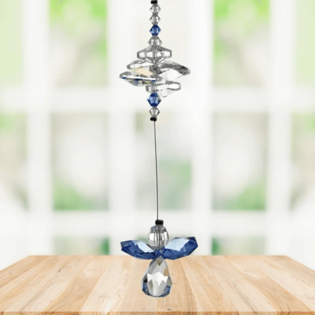 Wild Things Sapphire Guardian Angel Crystal Cascade – September Birthstone - Image 2