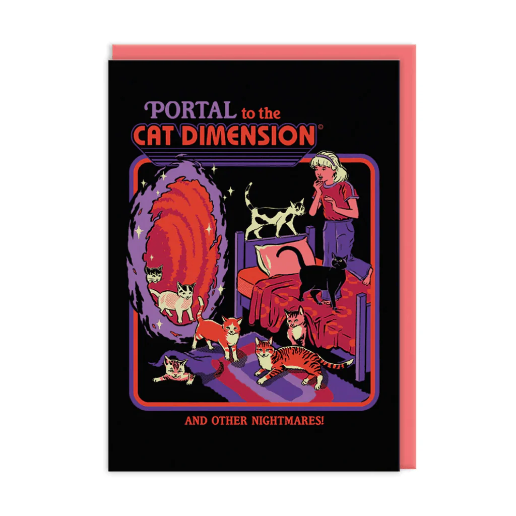 Cat Dimension Greeting Card