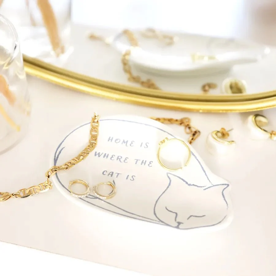 Lisa Angel Cat Quote Trinket Dish