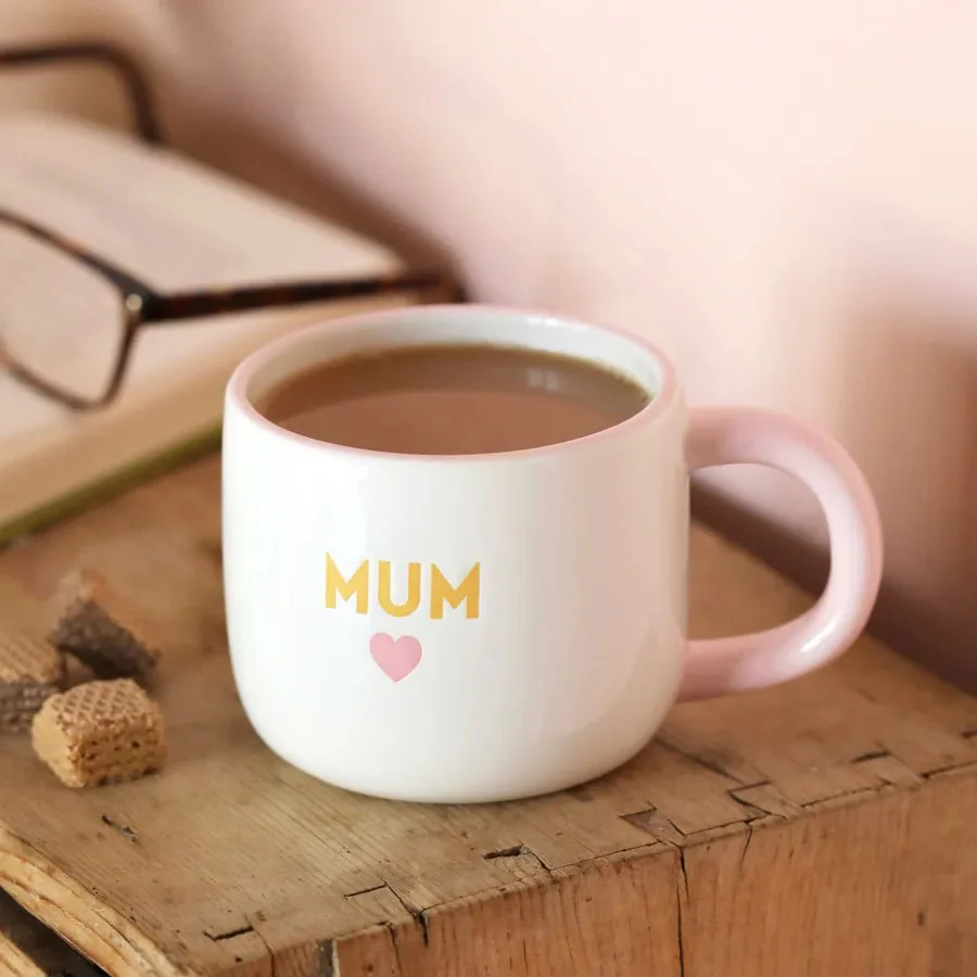 Lisa Angel Ceramic Pink Heart Mum Mug - Image 4