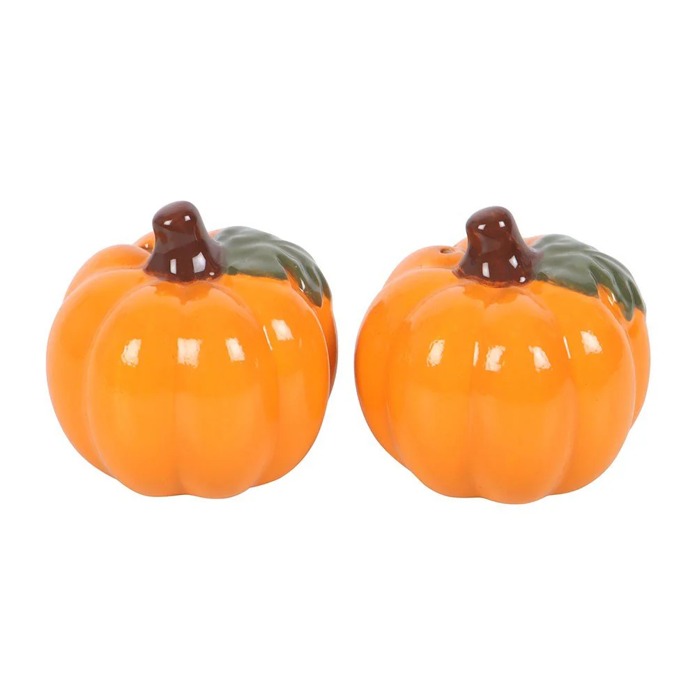 Ceramic Pumpkin Salt & Pepper Shakers – Autumn Homeware Gift - Image 3