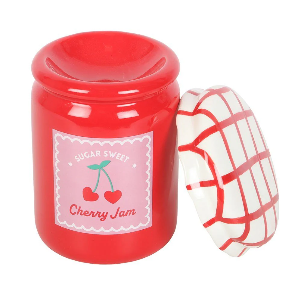 Cherry Jam Jar Oil Burner and Wax Warmer - Image 2