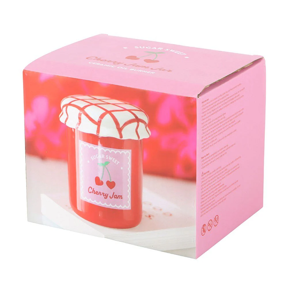 Cherry Jam Jar Oil Burner and Wax Warmer - Image 4