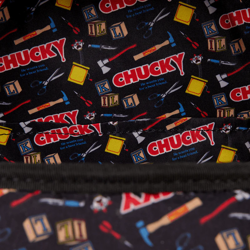 Loungefly Chucky Pop-Up Clown Cosplay Mini Backpack - Image 6