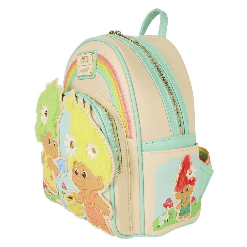 Loungefly Classic Trolls Plush Glitter Mini Backpack - Image 2