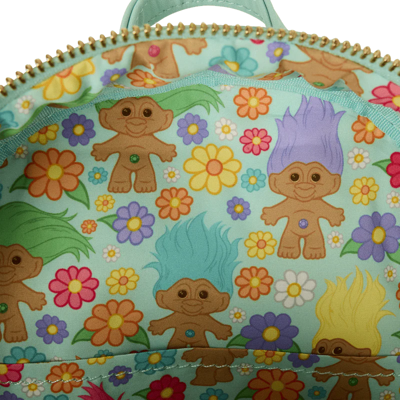 Loungefly Classic Trolls Plush Glitter Mini Backpack - Image 5