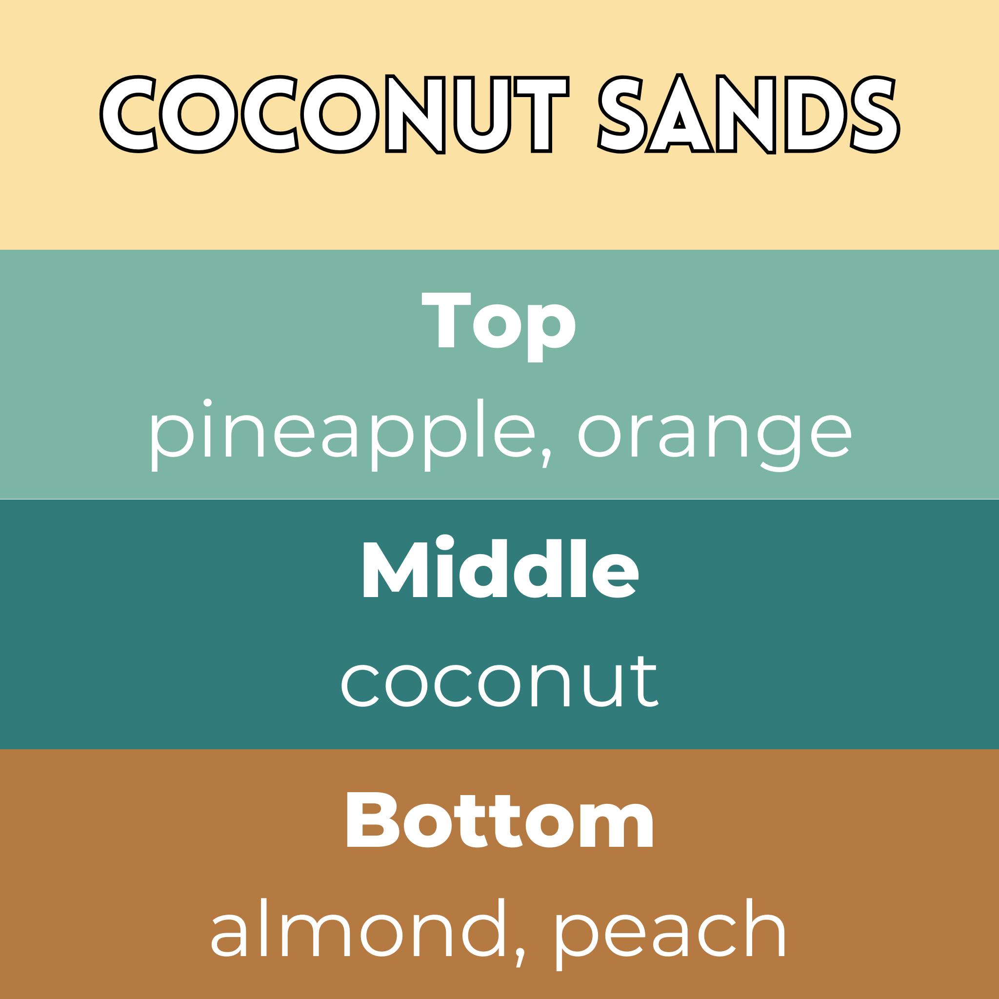 Coconut Sands Segment Wax Melt - Image 2