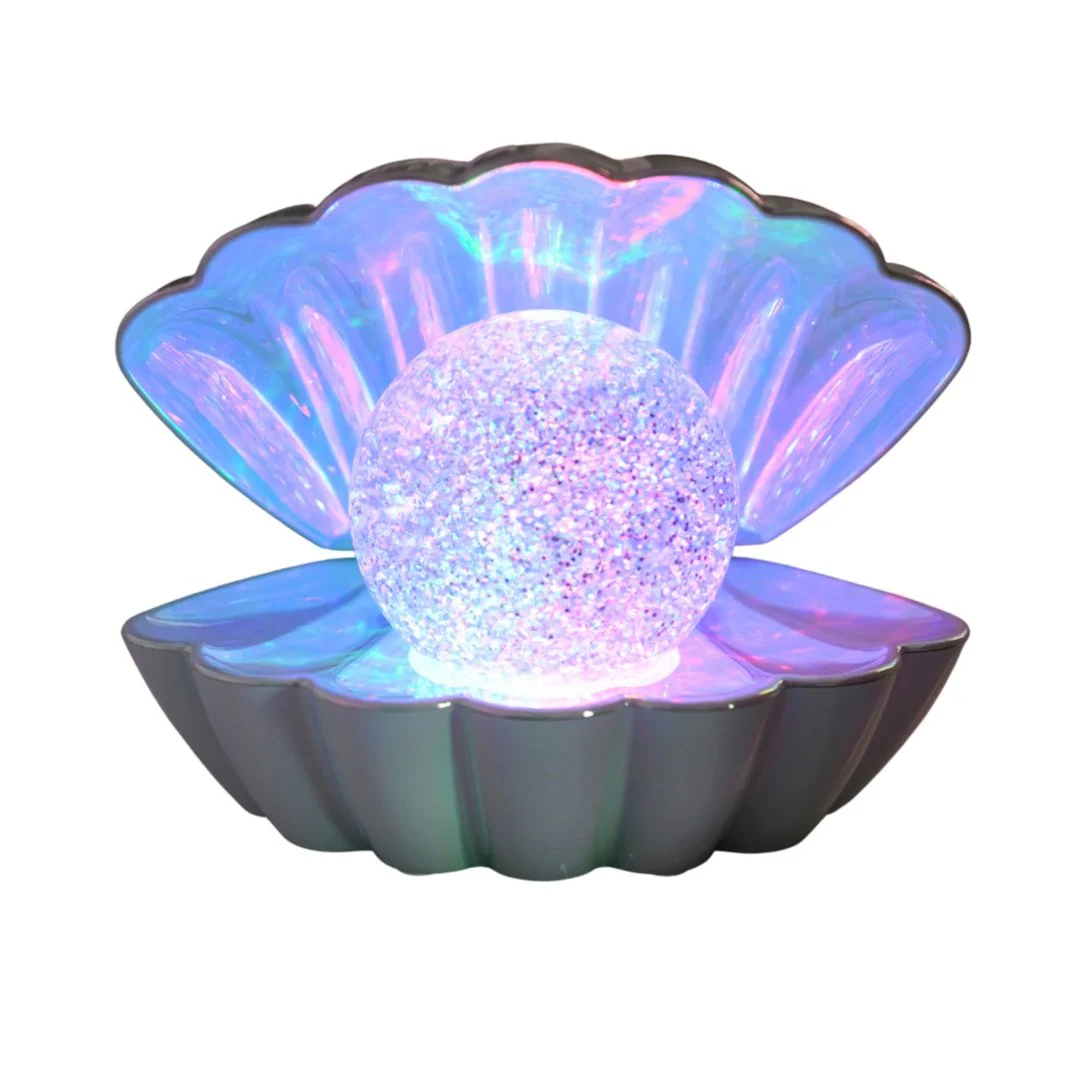Colour LED Clam - Mint Pearl