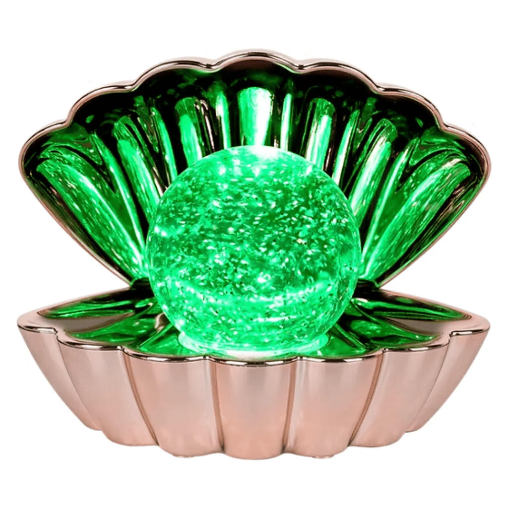 Rose Gold LED Colour Changing Clam Mood Light