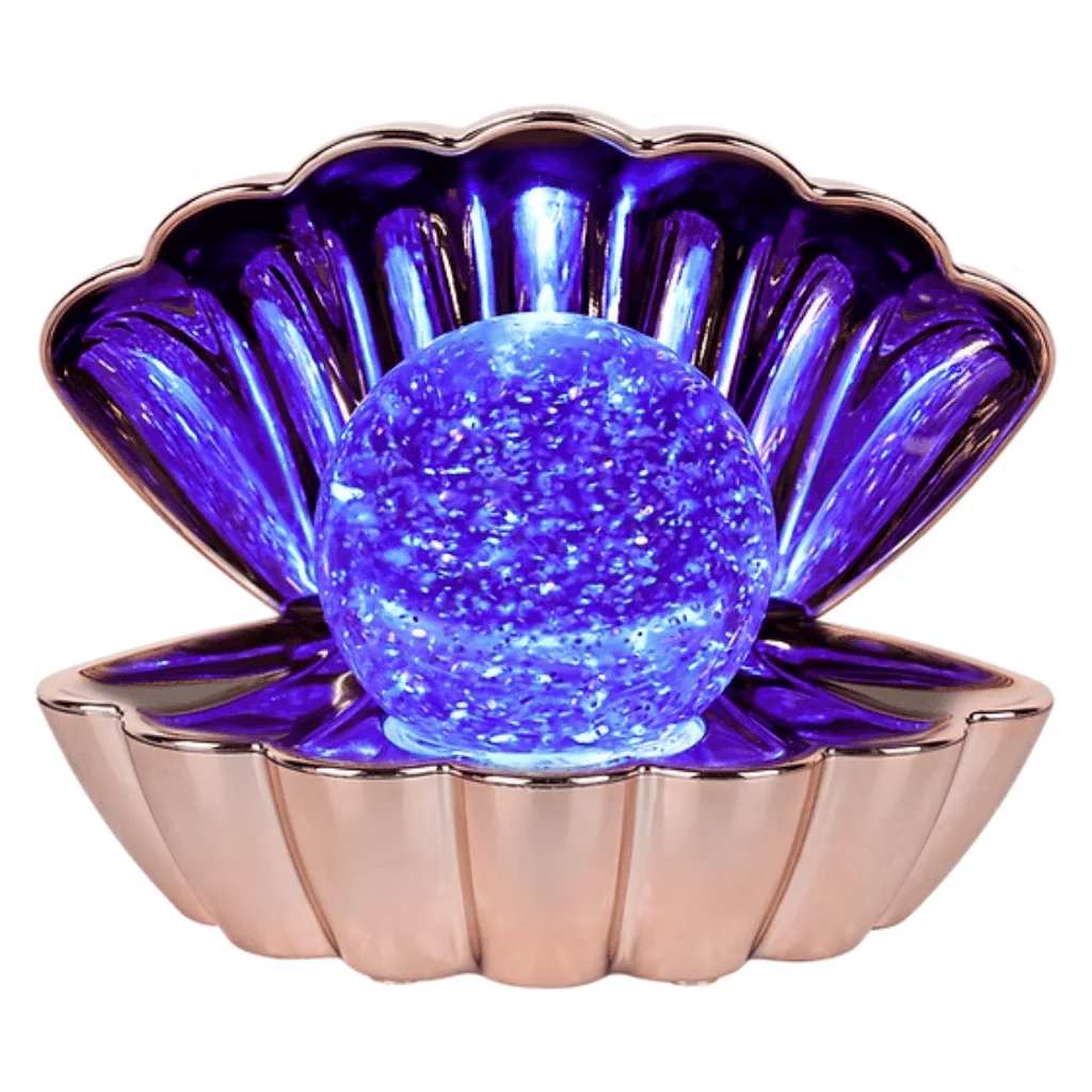 Rose Gold LED Colour Changing Clam Mood Light - Image 2