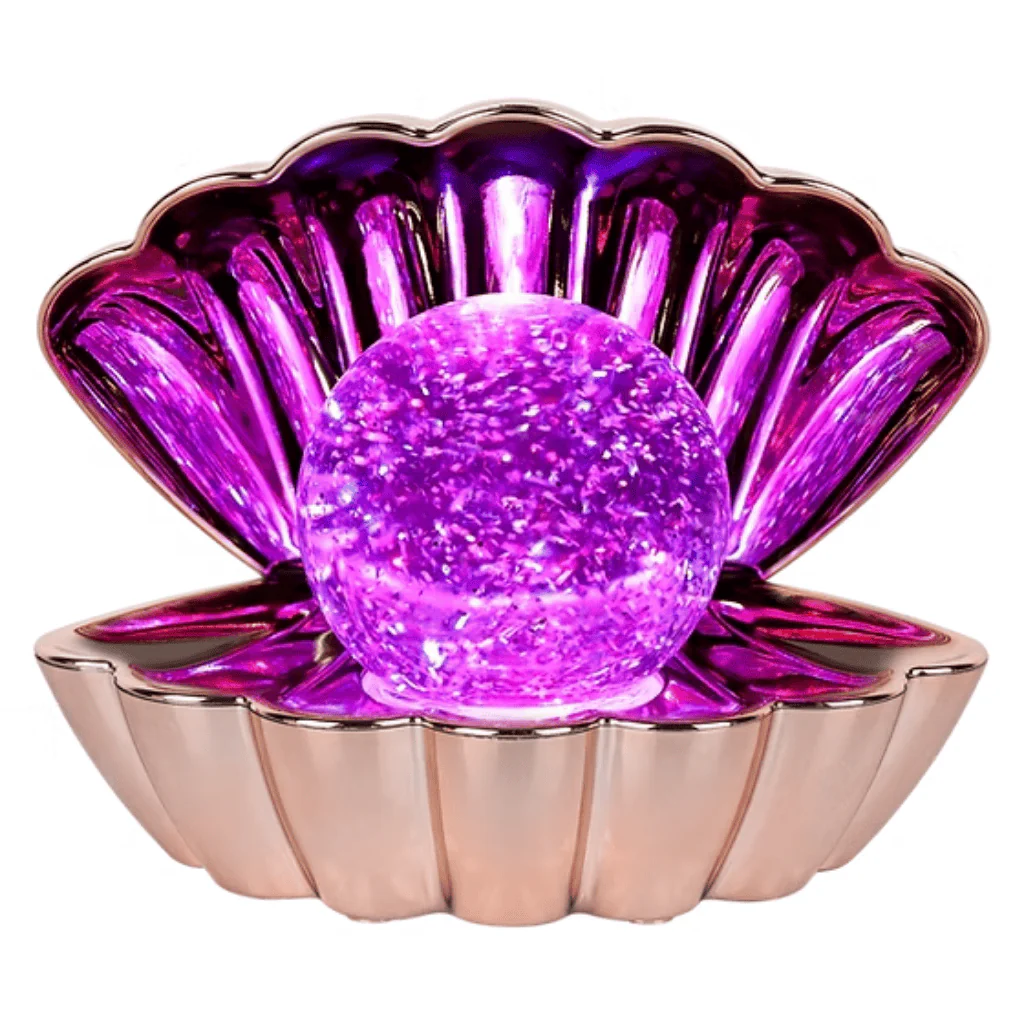 Rose Gold LED Colour Changing Clam Mood Light - Image 3