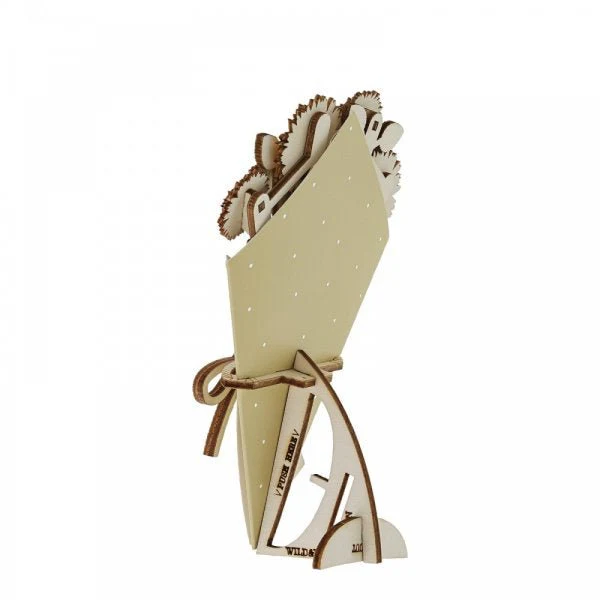 Congratulations 3D Flower Figurine Card - Image 4