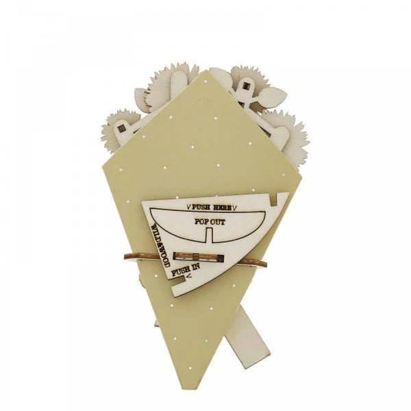 Congratulations 3D Flower Figurine Card - Image 5