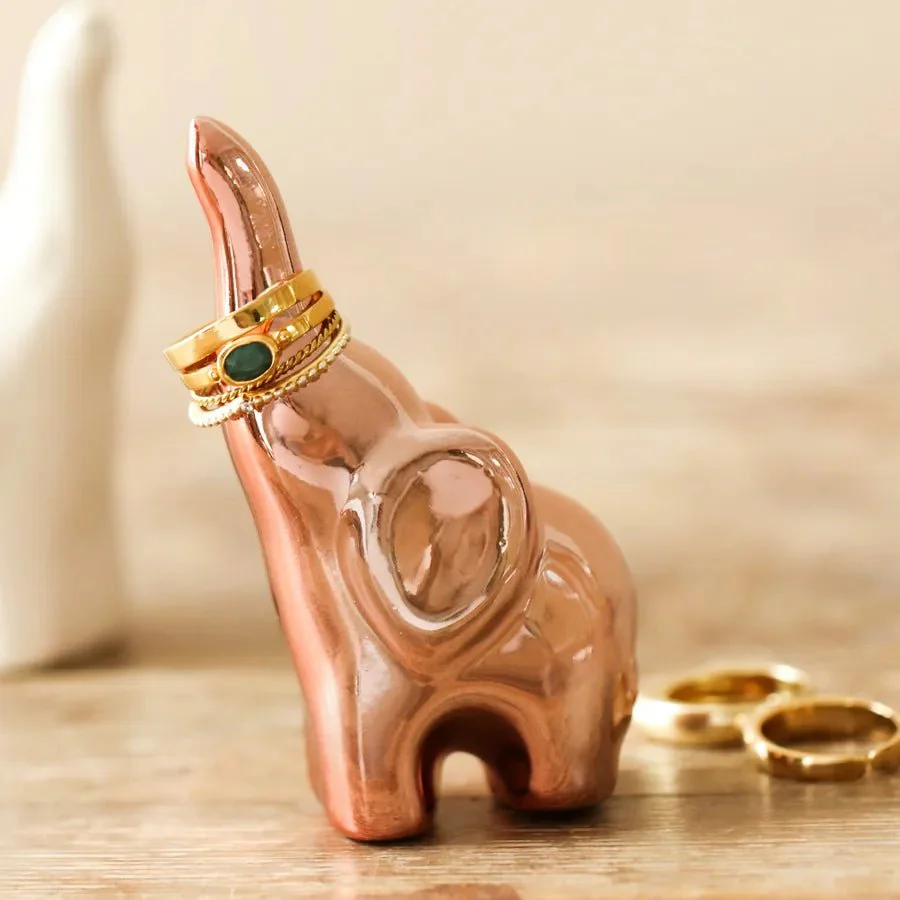 Lisa Angel Copper Elephant Ring Holder - Image 2