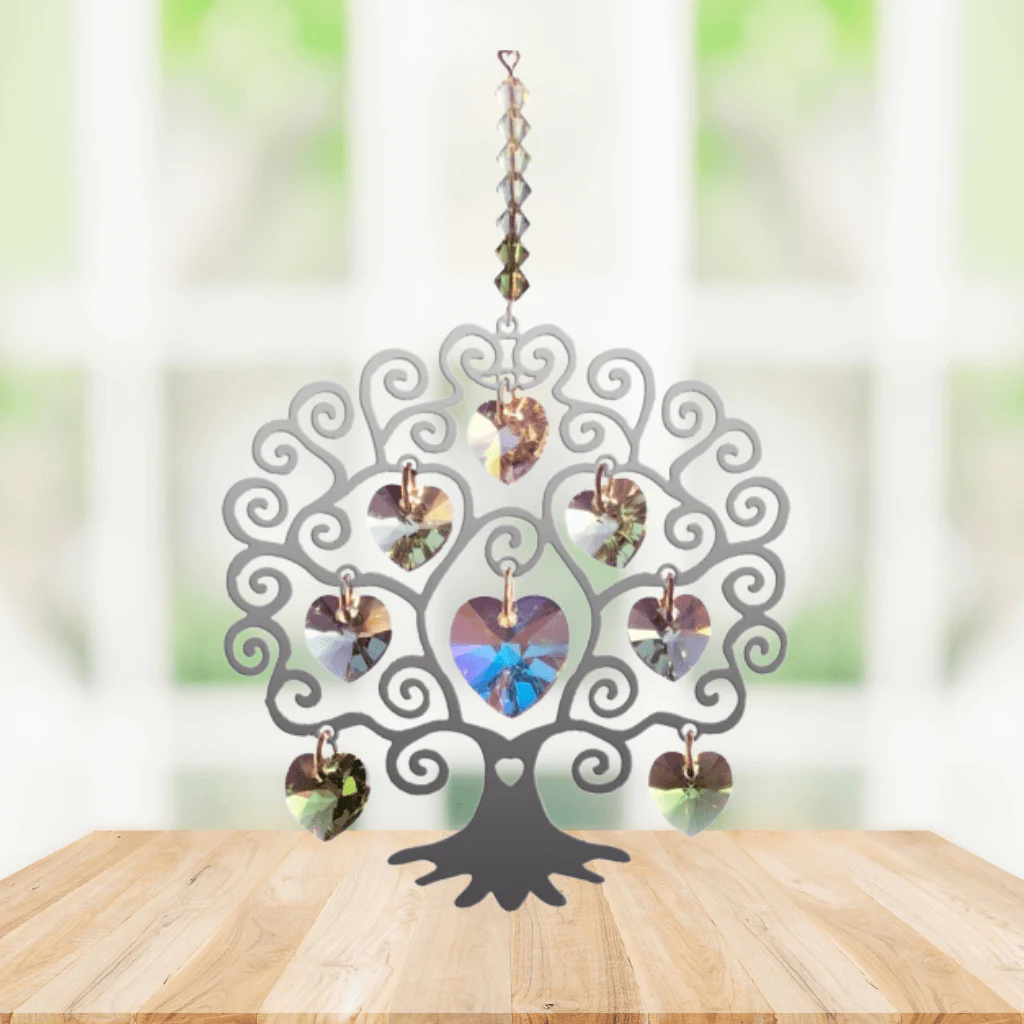 Tree of Life Spring Crystal Suncatcher – Pure Radiance Collection - Image 2